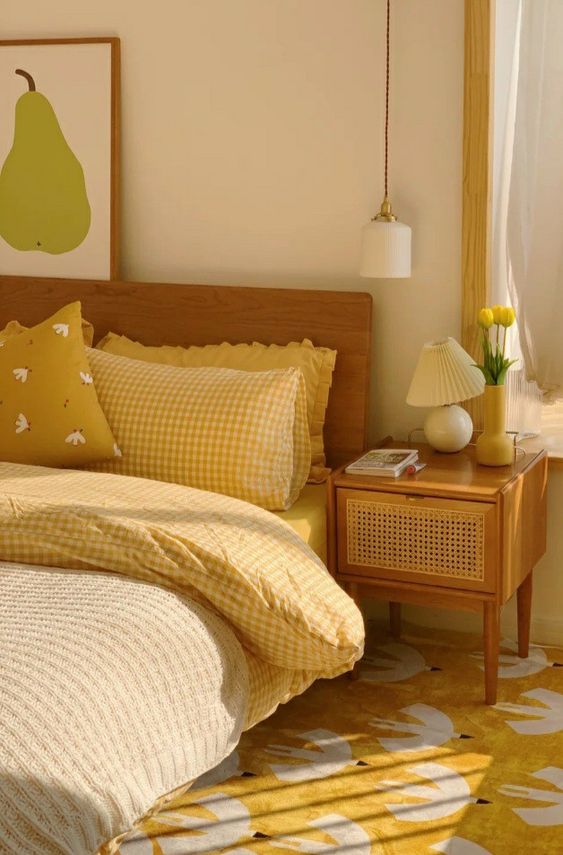 100 mẫu Decor phòng ngủ Vintage Hàn Quốc Á Âu đẹp tone vàng