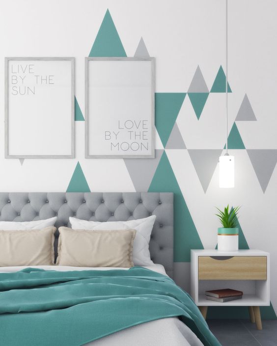 103 + Cách trang trí Decor phòng ngủ đẹp với họa tiết hình học