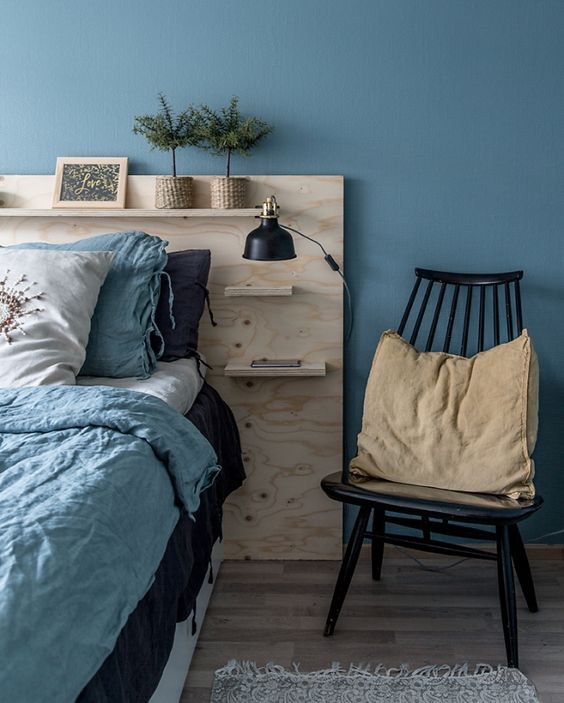 105 Mẫu Decor trang trí phòng ngủ đẹp cho nam tone xanh lam