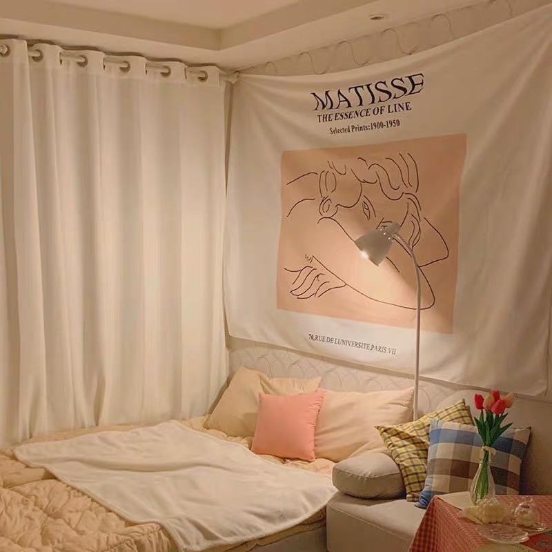 106 Cách Decor phòng ngủ Vintage Hàn Quốc với tranh vải đẹp