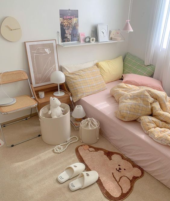 106 + Cách Decor và đồ trang trí phòng ngủ nhỏ lớn đơn giản tone màu pastel dễ thương