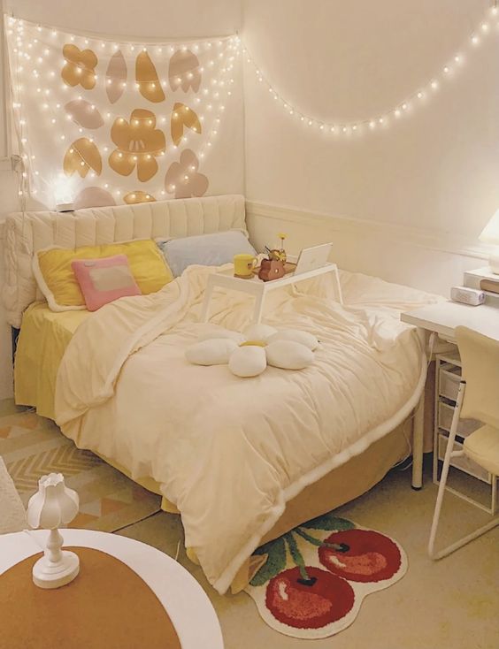 106 + Cách Decor và đồ trang trí phòng ngủ nhỏ lớn đơn giản với đèn led xinh xắn