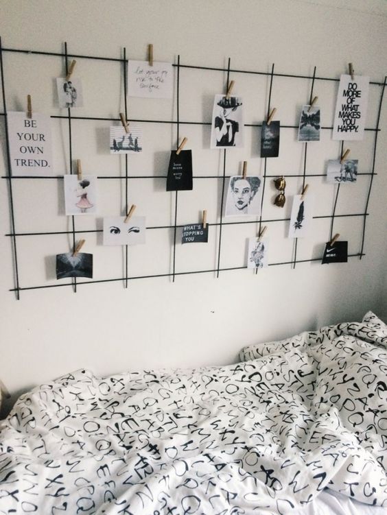 112 Cách Decor TƯỜNG Phòng ngủ với khung lưới sắt đẹp