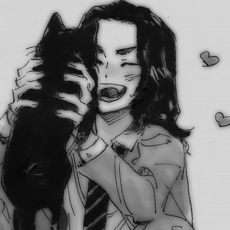 (Ảnh Mikey) ảnh Vẽ Chibi Mikey Hắc Hoa Bế Mèo đen Ngầu Lòi
