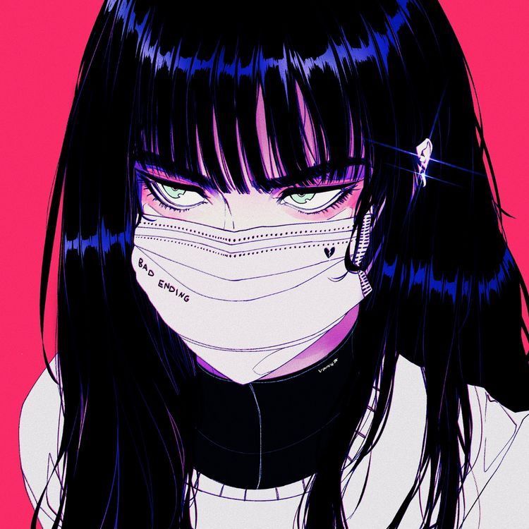 (Anime Nữ Lạnh Lùng) Hình Nền Anime Nữ đeo Khẩu Trang Vô Cảm ác Quỷ