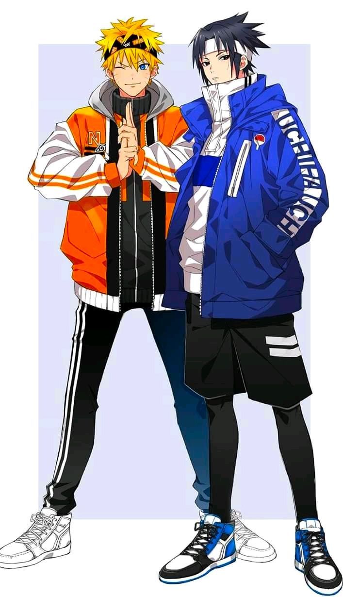 Hình ảnh Naruto Ngầu đẹp Hình Nền Naruto Và Sasuke Mặc đồ Thể Thao