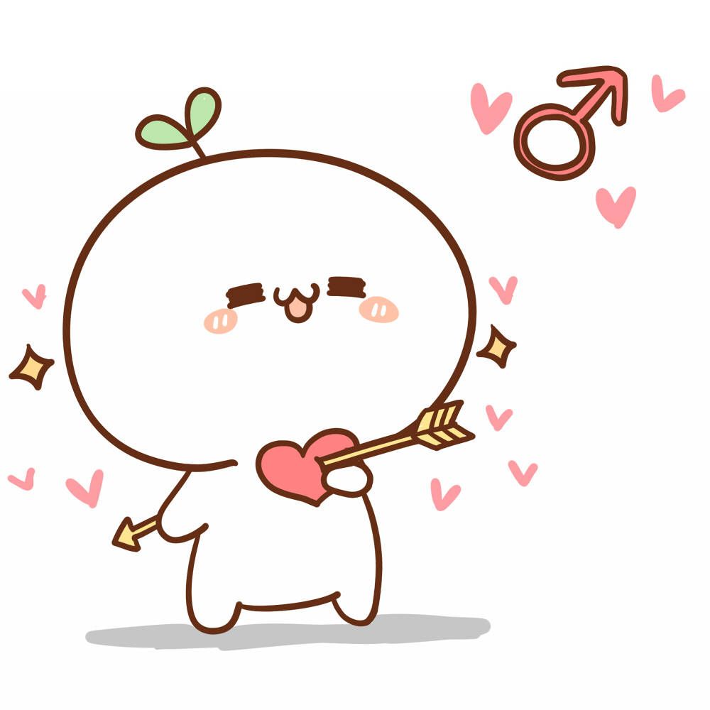 (Hình ảnh Sticker Cute Lá Chona) ảnh Sticker Thần Cupid Chibi đáng Yêu