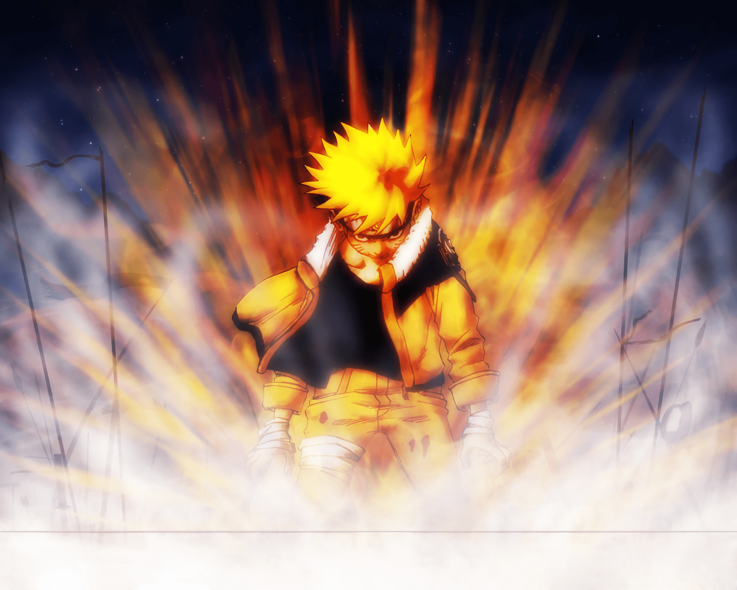 (Hình Naruto Ngầu) ảnh Nền 4k Cho Máy Tính Naruto Cửu Vĩ Siêu Chất
