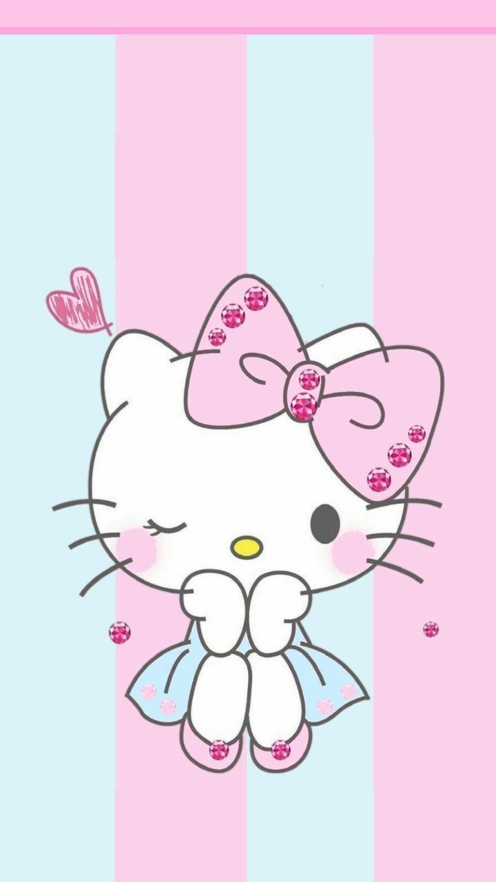 (Ảnh Nền Hello Kitty) Tải ảnh Mèo Hello Kitty Mặc Bộ đồ Công Chúa Dễ Thương