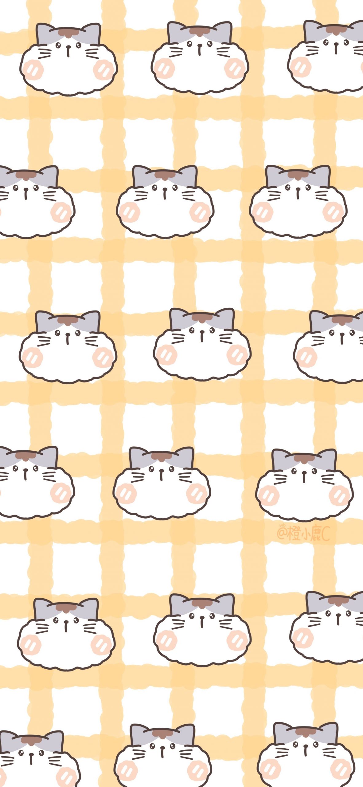 (Hình Nền Mèo đẹp) Down Bộ Sticker Mèo Béo Siêu Dễ Thương Dành Cho Các Bé