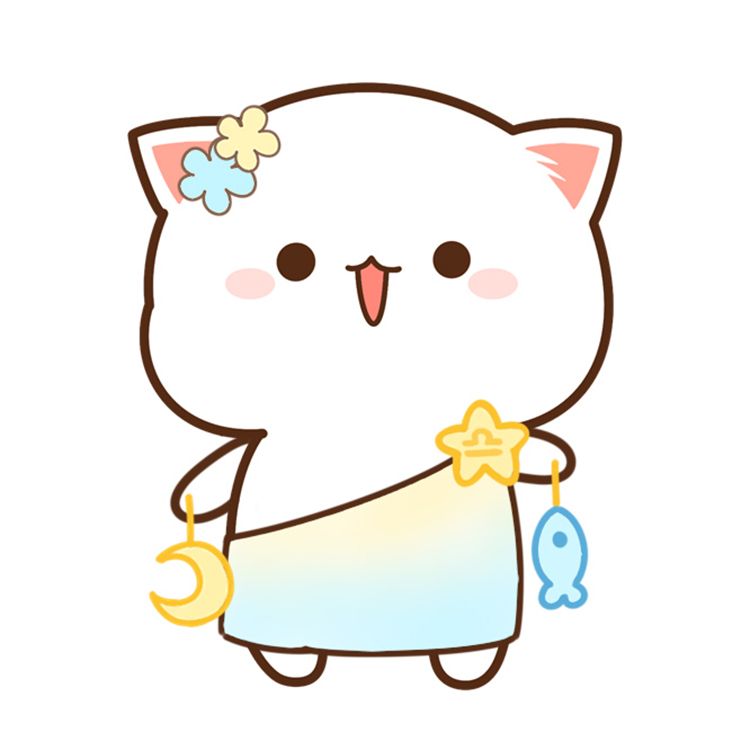 Icon Sticker Dễ Thương Mèo Trắng Xinh Yêu