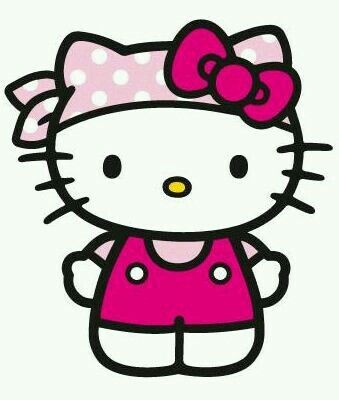 (ảnh Mèo Hello Kitty) Hình Nền Hello Kitty đeo Chiếc Băng đô Màu Hồng Siêu Dễ Thương