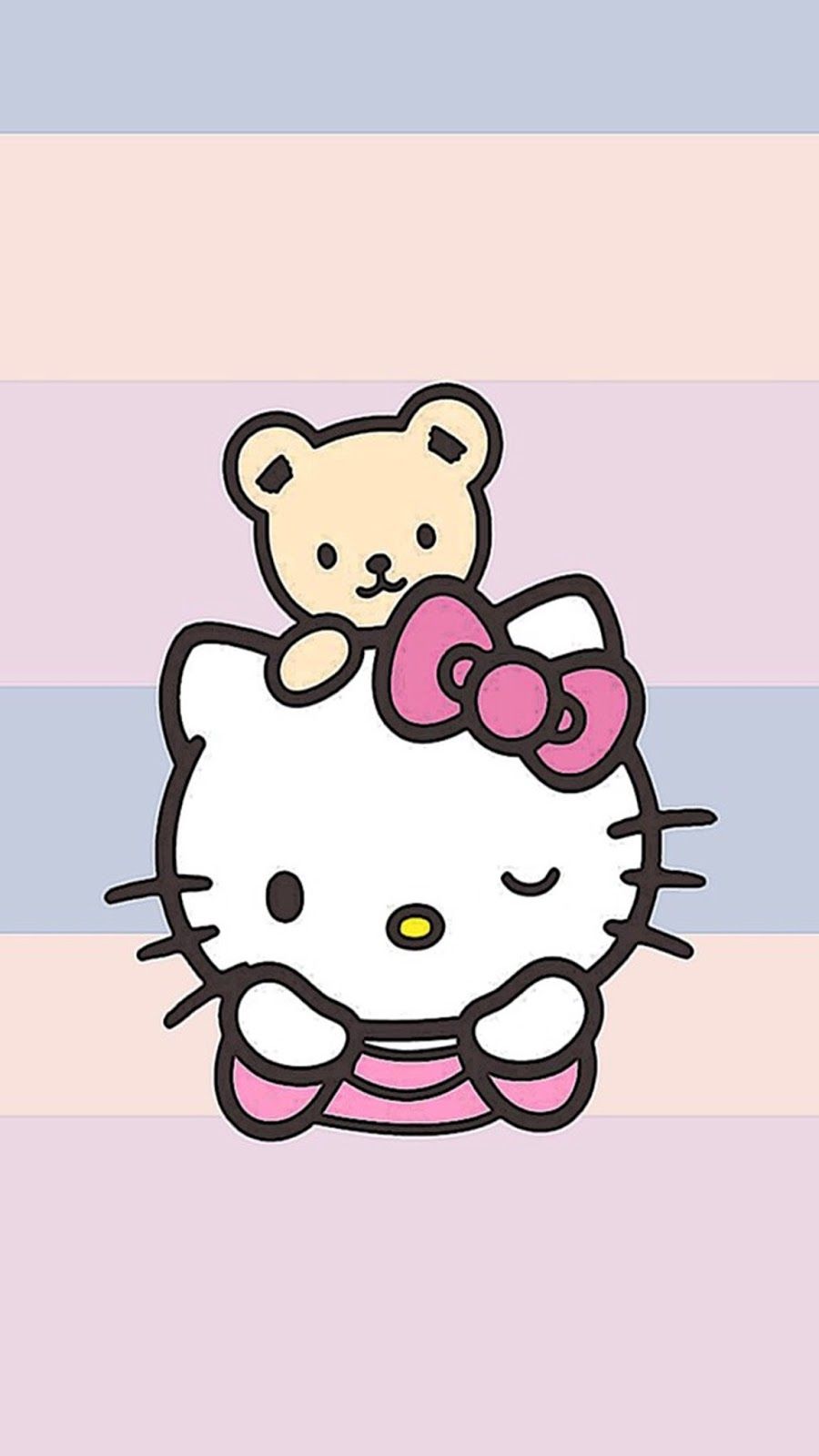 (ảnh Mèo Hello Kitty) Hình Nền Hello Kitty Chibi Dễ Thương Cho Nữ