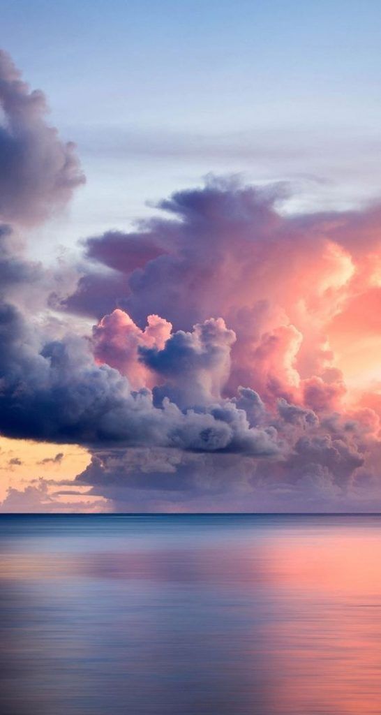 (ảnh Bầu Trời đẹp) Down ảnh Những Gợn Mây Trên Bãi Biển Trong Chiều Hoàng Hôn