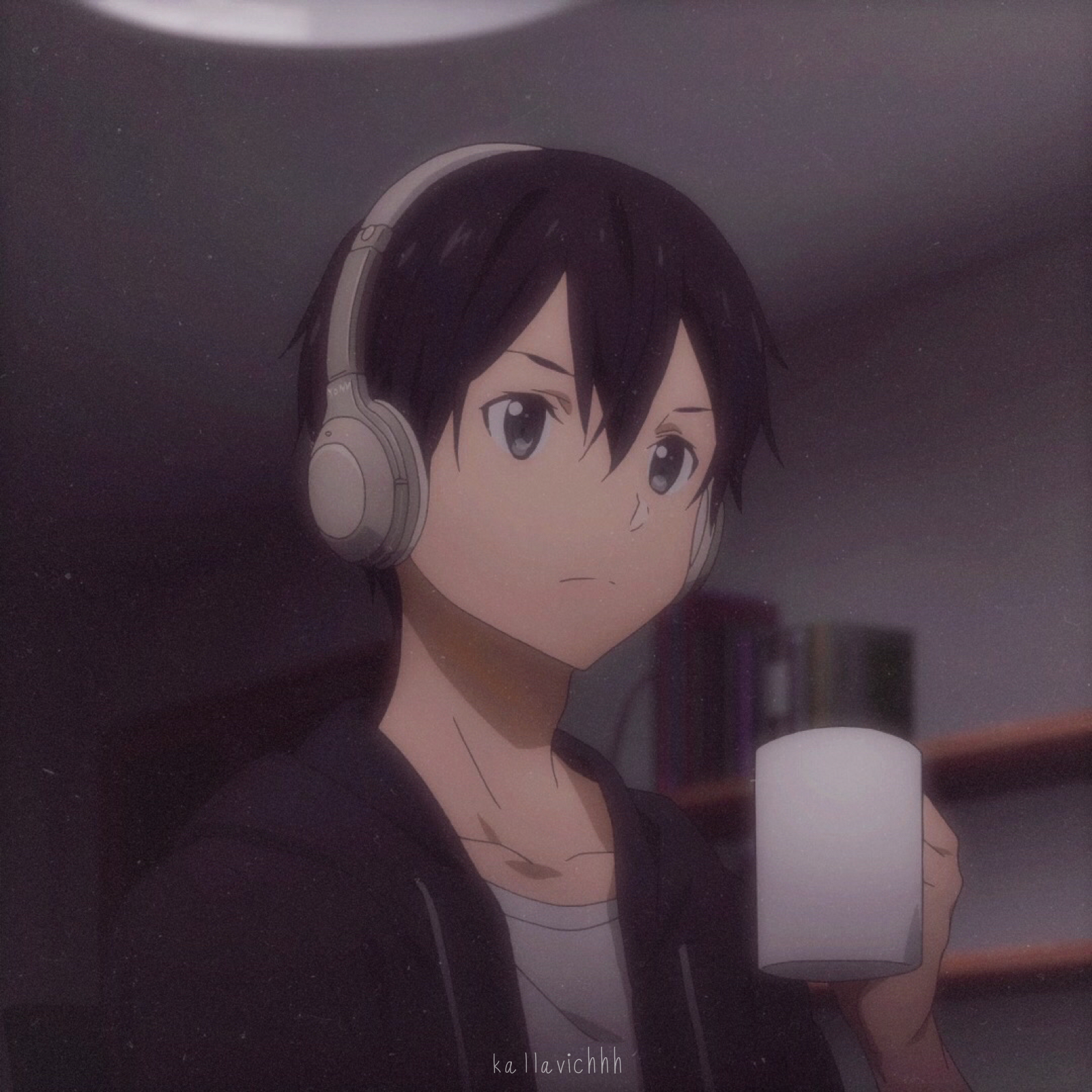 ảnh đại Diện Kirito đeo Headphone Uống Trà