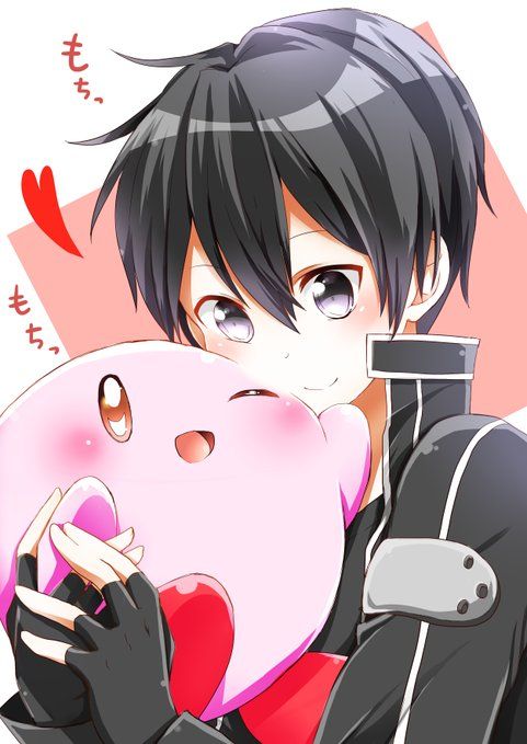 ảnh đại Diện Kirito ôm Thỏ Hồng Cute