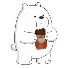 ảnh Gấu Panda Trắng ăn Bánh Ngon Lành