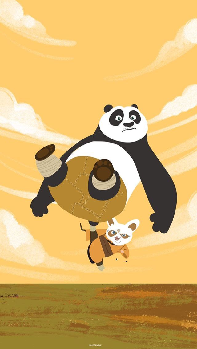 Tải Hình Nền Gấu Trúc Kungfu Panda Nền Cam
