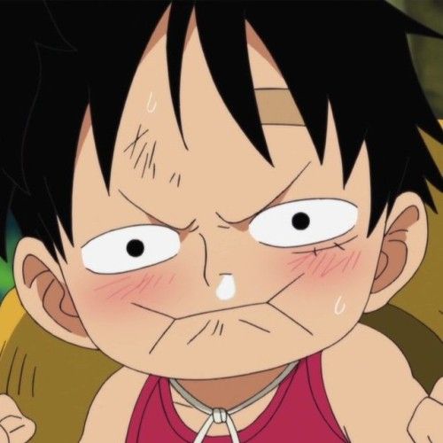 Tải ảnh Luffy Cute Lúc Nhỏ Thò Lò Mũi Cute