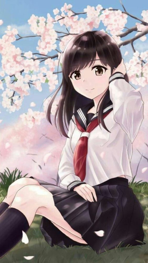 Hình ảnh Anime Nữ đáng Yêu Mặc đồng Phục Xinh Xắn