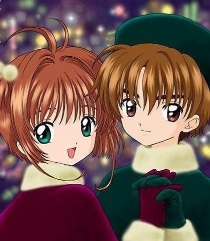 ảnh Sakura Và Syaoran Mặc đò Giáng Sinh ấm áp