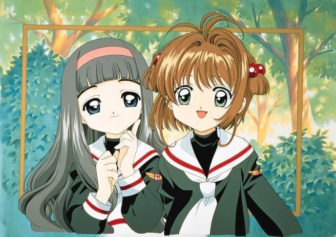 ảnh Sakura Và Tomoyo Mặc đồng Phục Cute