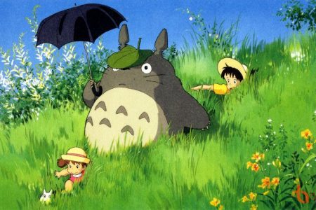 Hình Nền Cute Dễ Thương Cho Máy Tính Totoro Vui đùa Cùng 2 Em Bé
