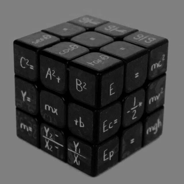 Khối Rubik 3x3 Màu đen Với Các Phương Trình Toán Học ảnh Rubik đẹp (38)