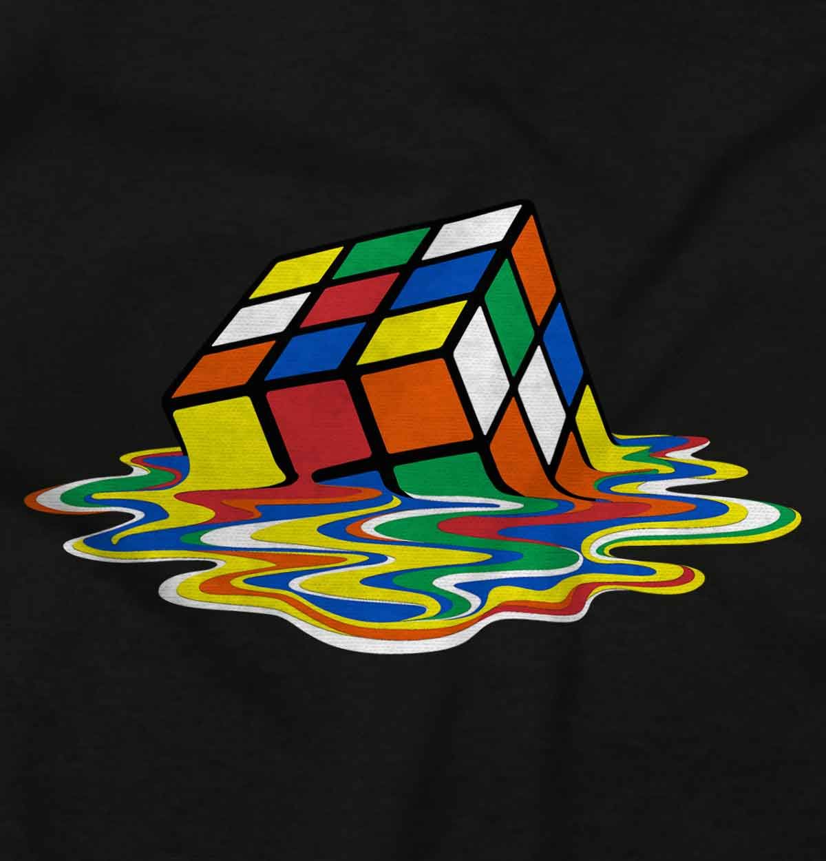 Khối Rubik đang Tan Chảy Nền đen ảnh Rubik Ngầu (37)