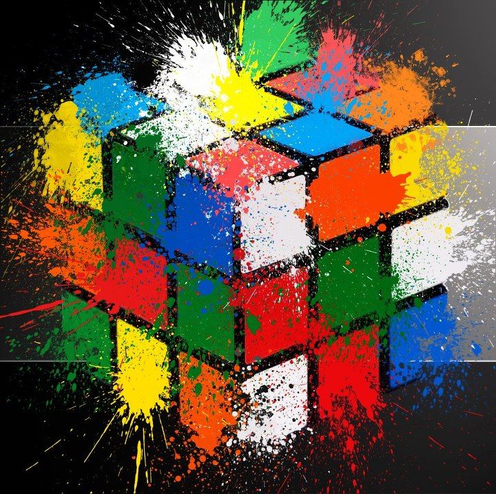 Khối Rubik Sáng Tạo Màu Sắc ảnh Rubik đẹp (16)