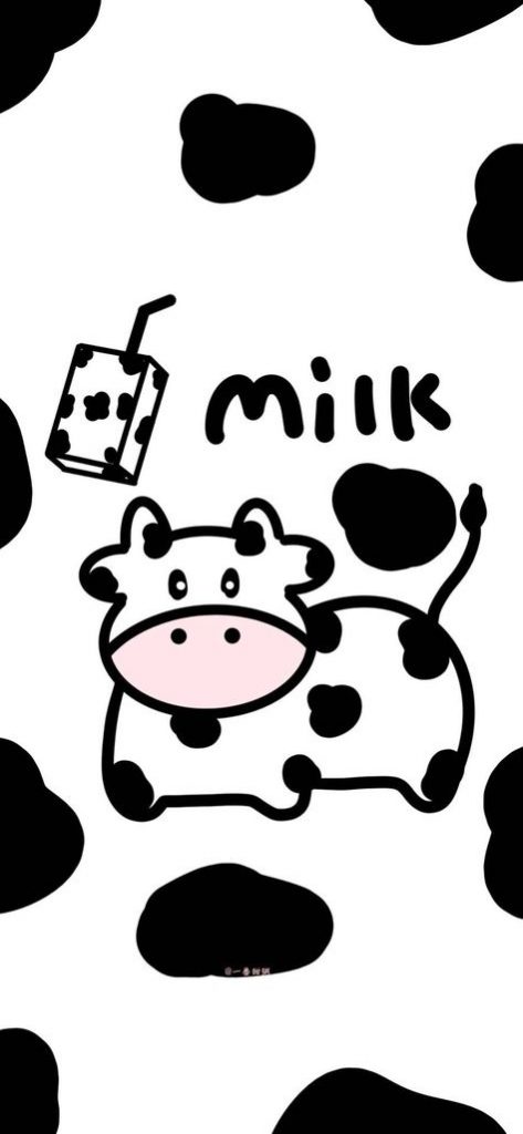 Hình Nền điện Thoại Bò Sữa Bên Chữ Milk ảnh Con Bò đẹp (26)