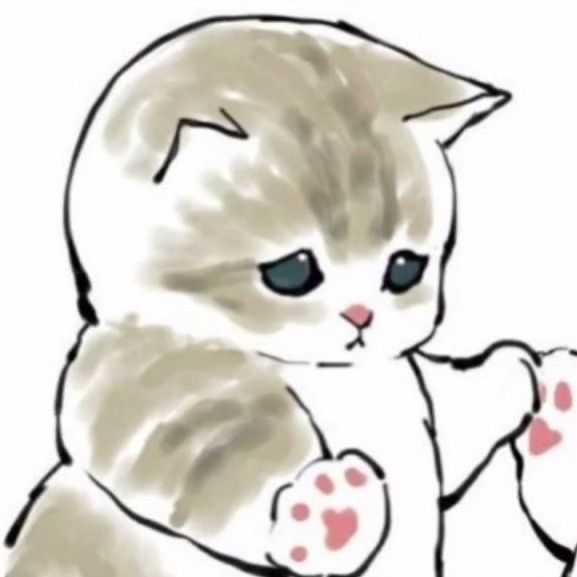 Hình Vẽ Con Mèo Xám Nhỏ đáng Yêu ảnh động Vật (21)